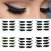 Set di adesivi per trucco occhi ciglia finte Riutilizzabile Eyeliner e adesivi per ciglia Eyeliner glitterato