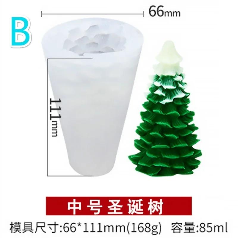 Christmas Silicone Mold Santa Claus Christmas Tree Cedar Pine Cone Silicone Mold DIY Aroma Candle Mold