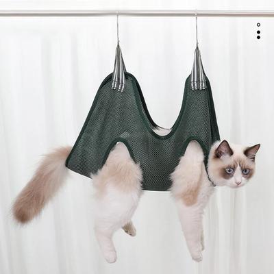 Pet Grooming Hammock Pet Cleaning and Wash Hammock Cat Dog Nail Fixer Hook Anti-Scratch