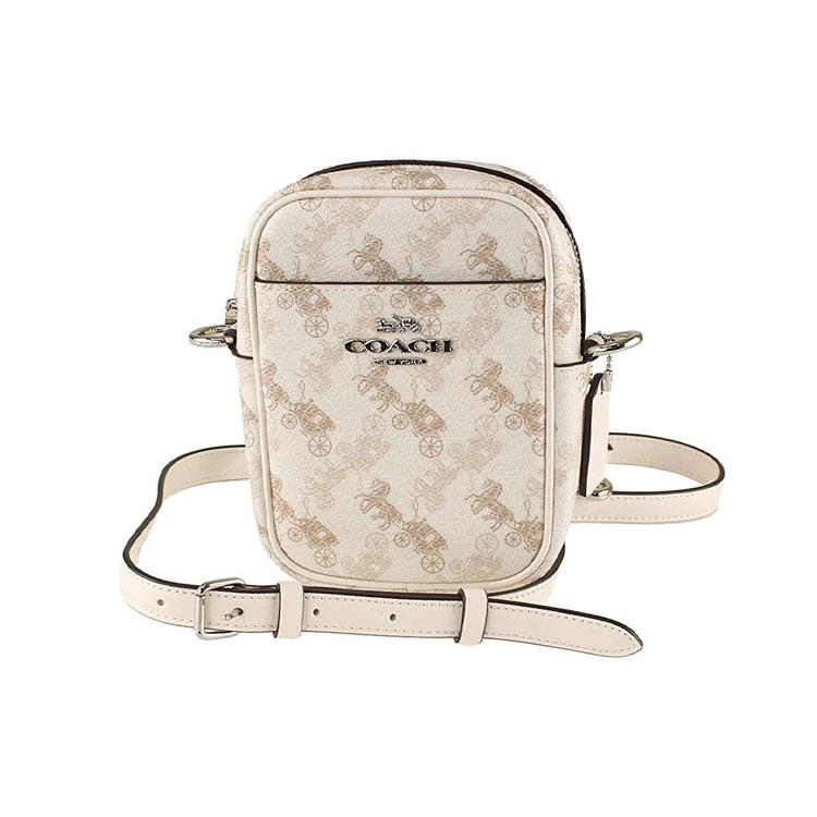 

New COACH Phoebe PVC Crossbody Bag, Shoulder Bag Trumpets Women s Pink White 91108-SVQB9 12.4*5.1*17.0CM