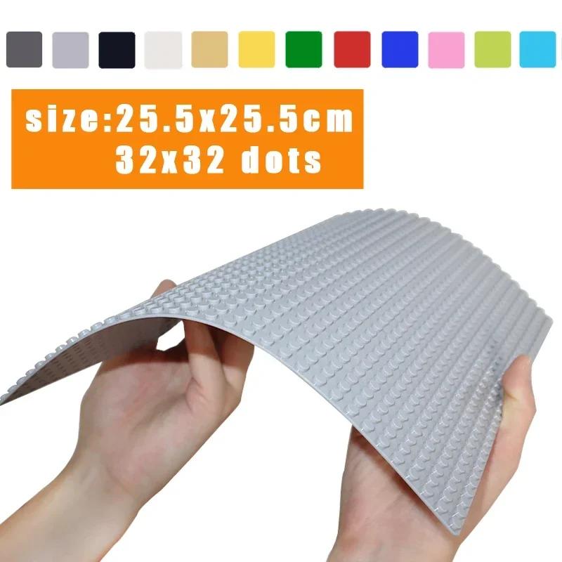 Non-Toxic 32*32 Baseplates Classic 32X32 Dots Base Plates City Diy Construction Building Blocks Figures Creative Toys Plastic Bricks Gifts