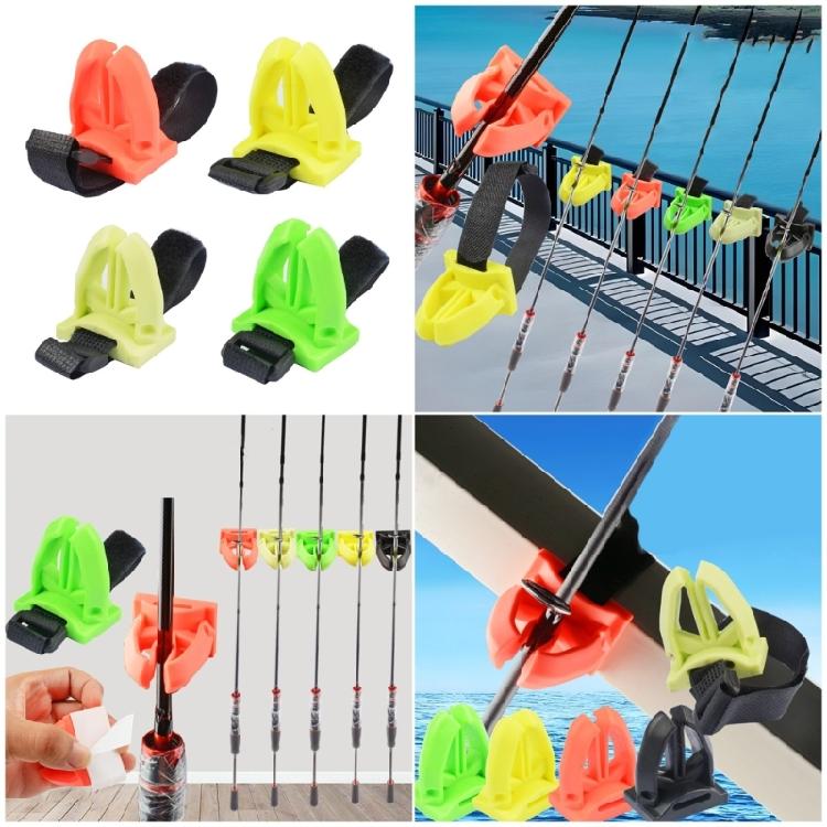 Adjustable Fishing Poles Clamps Nonslip Universal Fishing Rod Stand Portable Poles Rack Baits Holder With Fastening Strap
