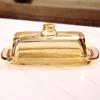 Glass Butter Dish Lid Included Elegant Plate for Butter Storage and Snacks Serving Practical Kitchen Tool