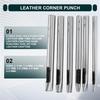 Good-6 Sizes Oval Hole Punch For Leather 6Mm-10Mm Hollow Leather Crafting Hand Punching Tool Kit For Leather Crafting