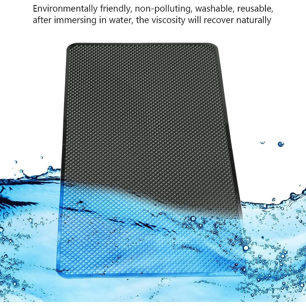 Pack of 2 Non-Slip Mat for Car Dashboard Non-Slip Pads Silicone Fixing Cushion Used for Car Decorations, Glasses, Mobile Phones