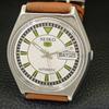 VINTAGE SEIKO 5 AUTOMATIC JAPAN 6309A MENS WHITE COLOR DIAL WATCH A702729-1