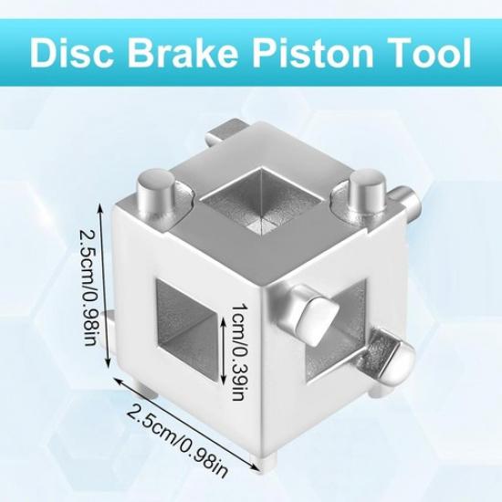 3/8" Cube Brake Caliper Compression Tool, Stainless Steel Disc Brake Piston C