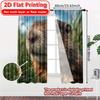2D Flat Printing  2pcs Happy Groundhog Popular Print Curtains Durable Polyester Curtains Decorations For Home Suitable for