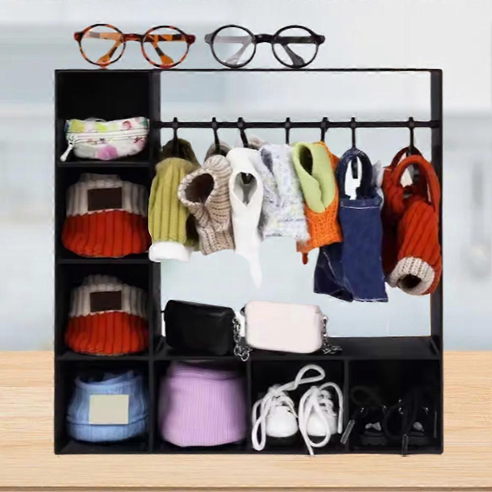 Doll Accessory Display Box, Character Clothing Storage
