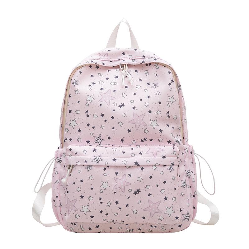 

High-Value Lightweight Candy-Colored Outdoor Backpack - Large Capacity, Cute Star Design