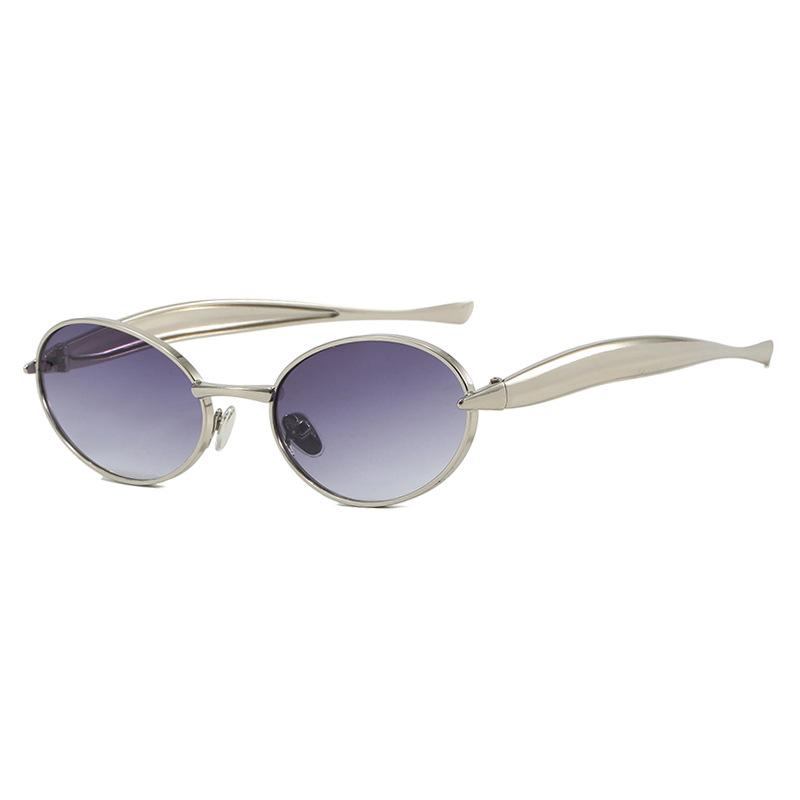 Retro Steampunk Sunglasses Vintage New Women's Metal Oval Sun Glasses Ladies Classic Glasses UV400 Sunscreen Eyewear