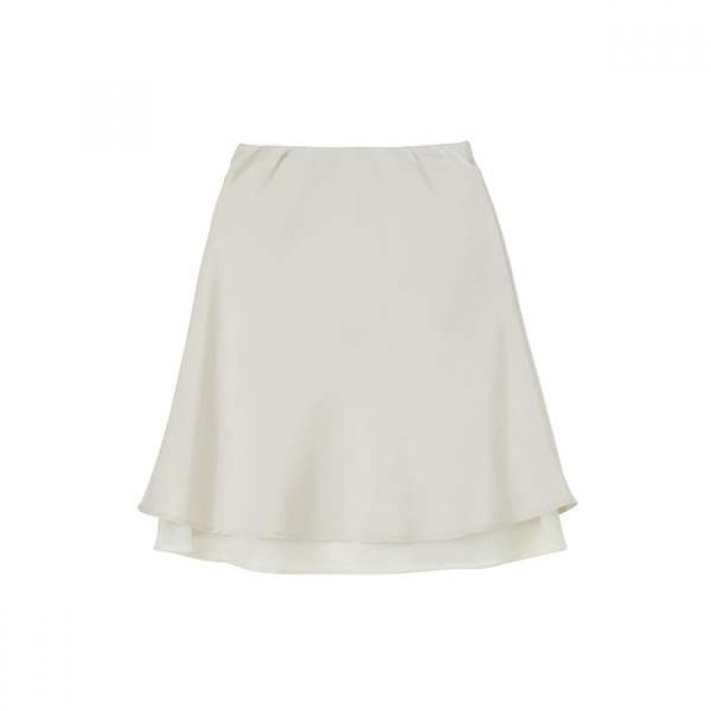 

Lap Satin Midi Banding Skirt As2ws542 BK (black)/FF