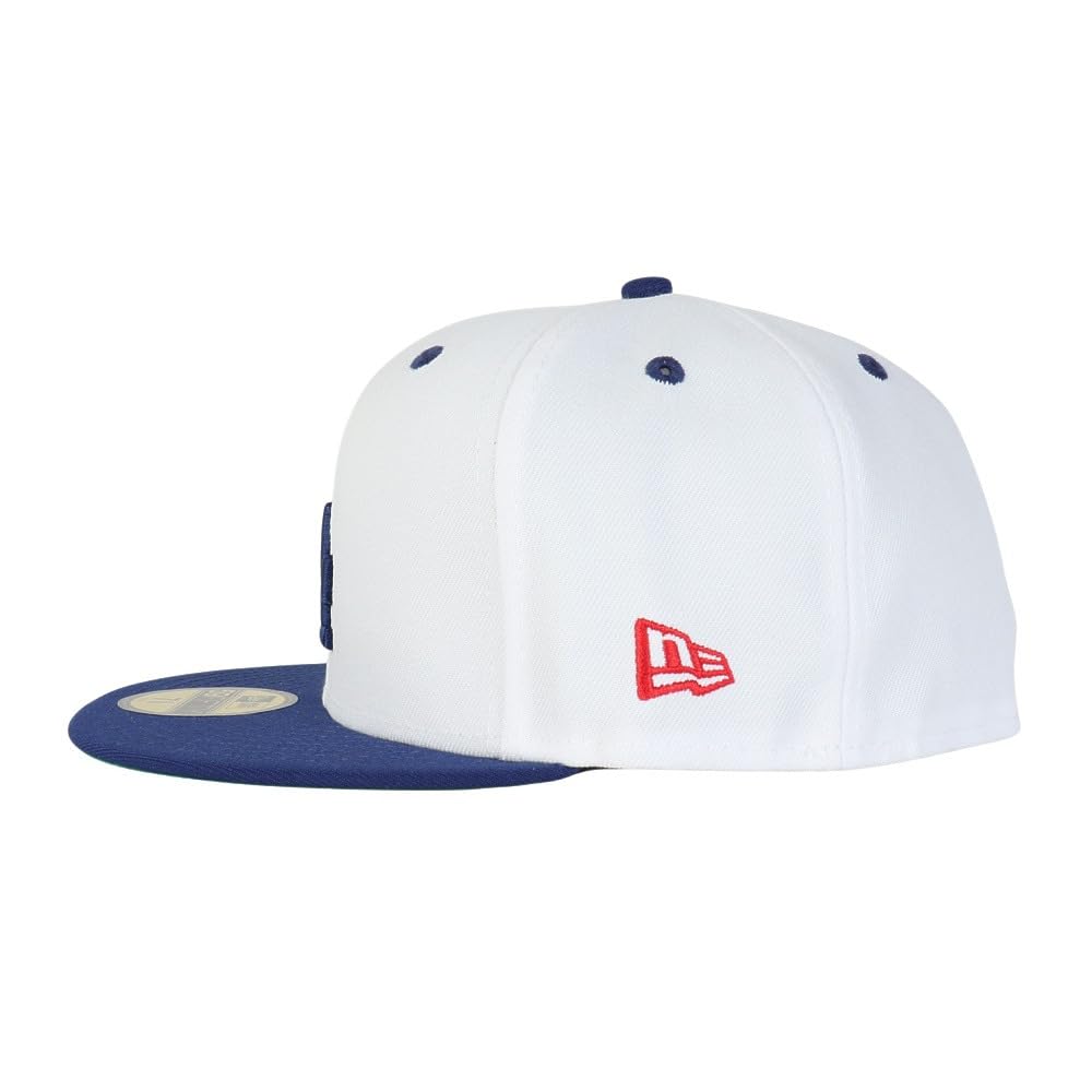 New Era 59FIFTY Side Patch Cap, MLB, LA White/Dark Royal, 7 3/4 inch, 5950 DOD PACK SP LOSDOD WHI DROY, 14388863, NER36C9817