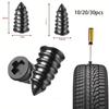 New Tire Repair Tool Black Soft Rubber Nail Vacuum Tyre Nails Self-Tapping Screw Tire Puncture Repair Car Motorcycle Repair