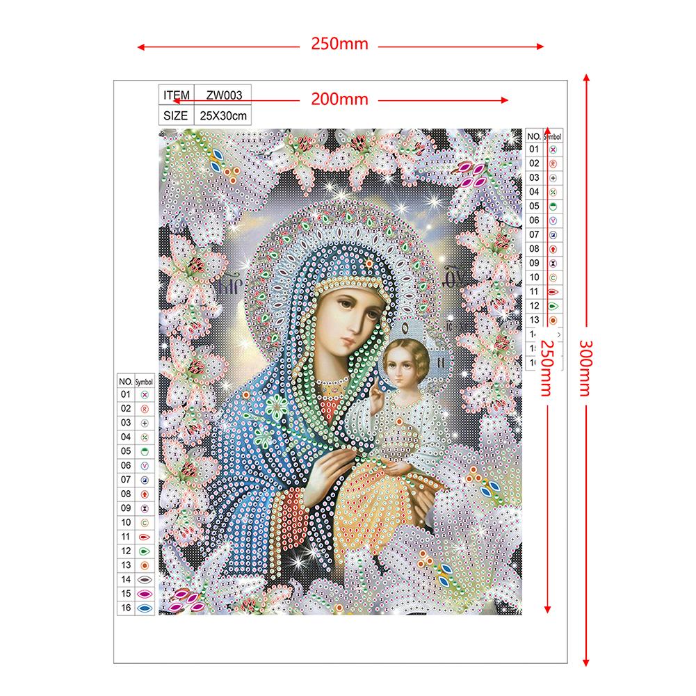 5D Diamond Painting DIY Religious Parts Special Drill Rhinestone Kit Mosaic Art Picture Embroidery Craft Home Wall Decor Gifts