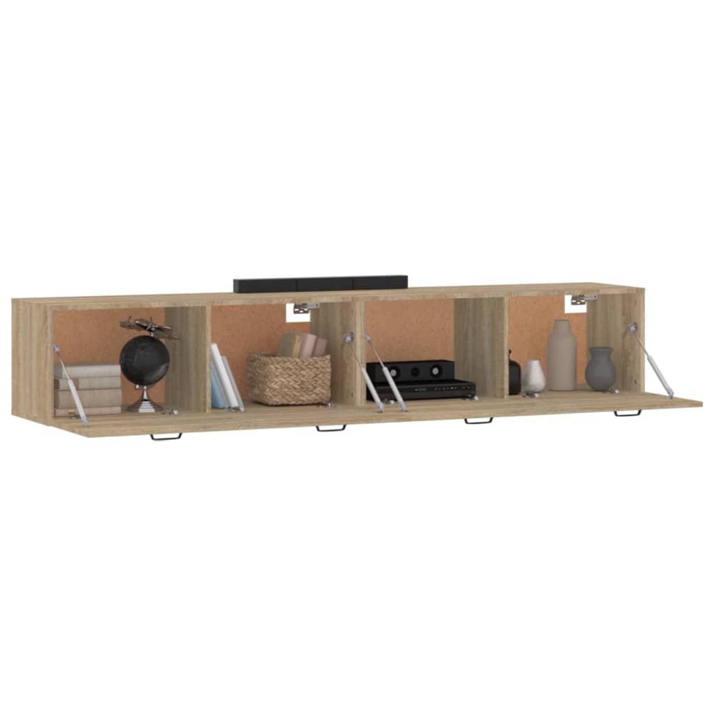 Wall Cabinets 2 pcs Sonoma Oak 100 x 36.5 x 35 cm engineered wood