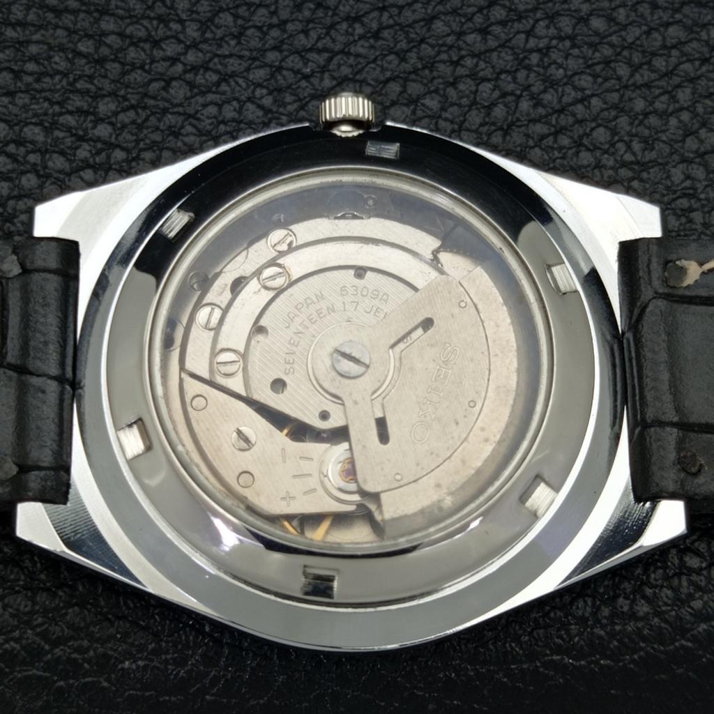 JAPAN SEIKO 5 AUTOMATIC MENS 6309A REFURBISHED GREEN COLOR DIAL WATCH a440277-9 Sk-a440277-1