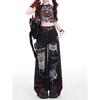 Pantaloni di Jeans Larghi Pigri Rilassati Stile Americano Ragazza Piccante Femminili Punk Retro Lavati alla Moda Versatili Pantaloni Casual