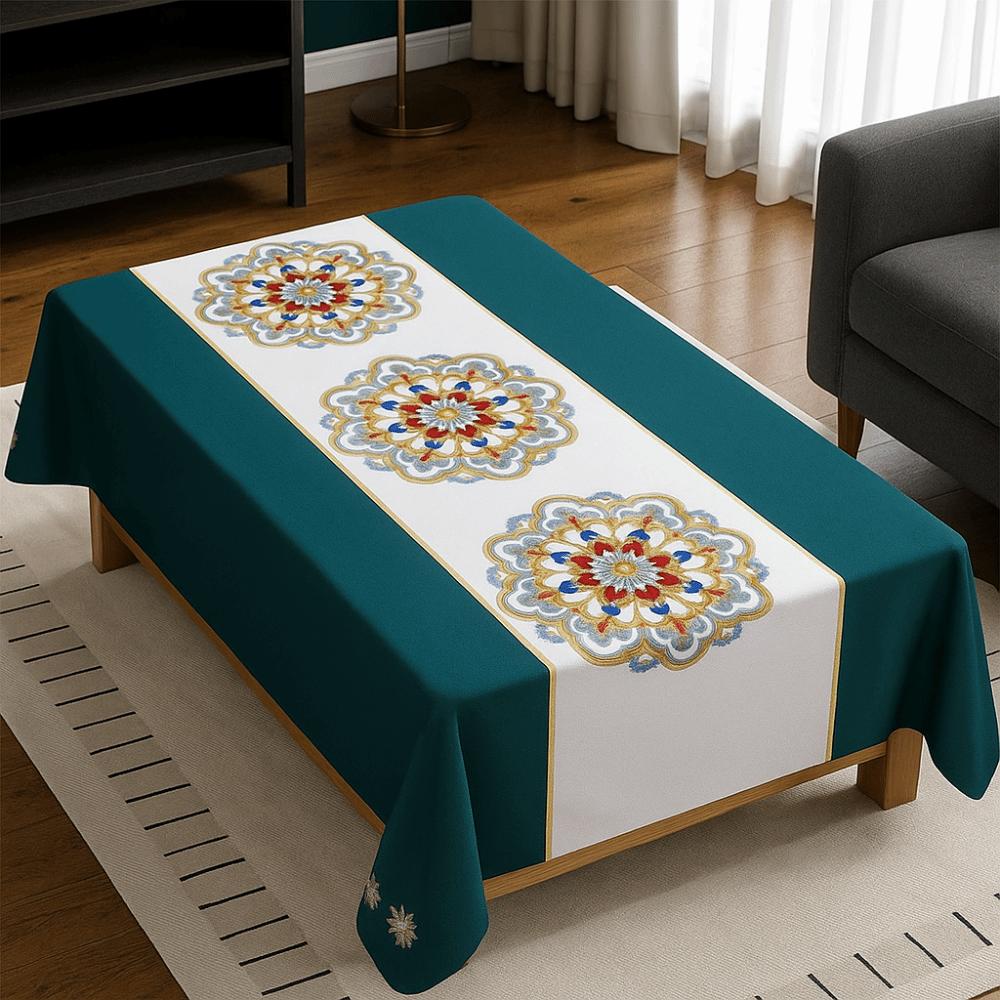 Kitchen Supplies Waterproof PVC Tablecloth Anti-Scald Printed Oil-Resistant Table Cloth Anti Slip Washable Table Mat Tabletop