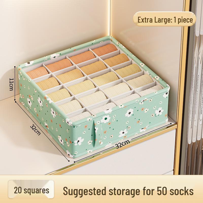 Verdickte Oxford-Stoff Unterwäsche Aufbewahrungsbox mit Fächern für Schublade