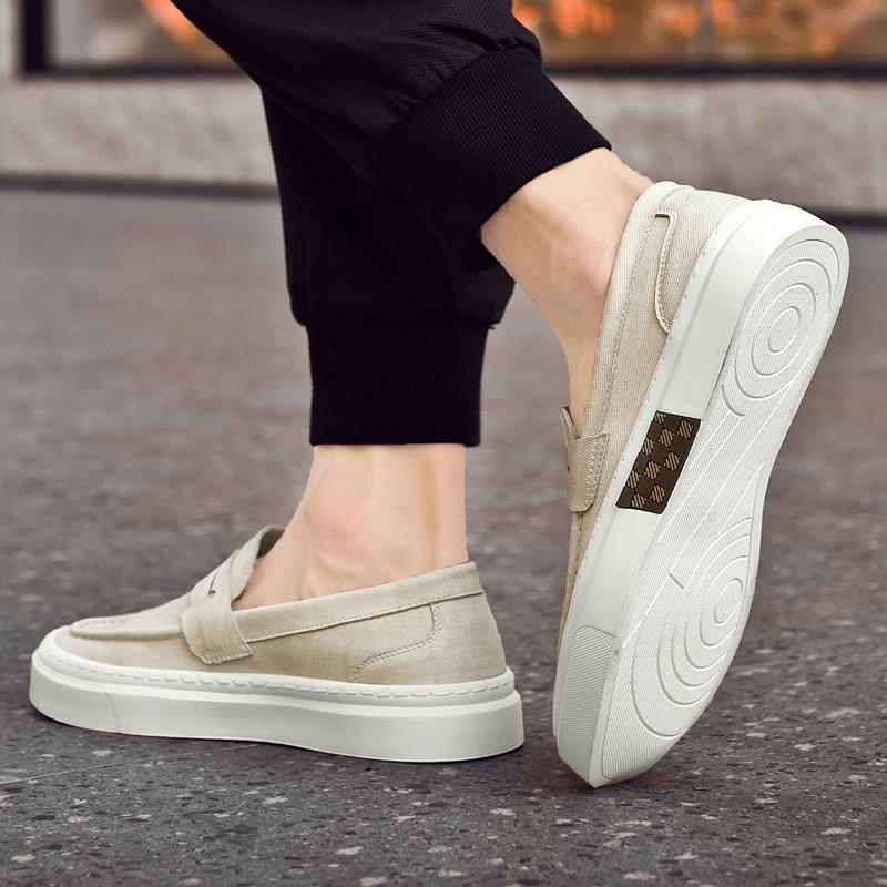 Brand Thick Soled Low Top Men's Loafers High-end Office Business Work Shoes Men's Sports Leisure Shoes Versatile