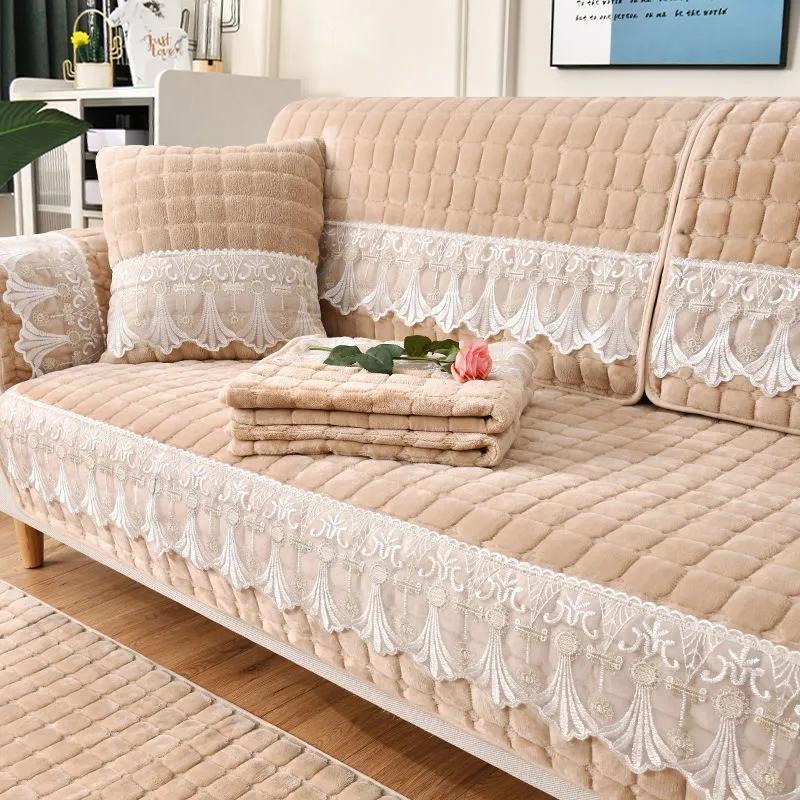 💰Soft Plush Sofa Cover Sofa Cushion Universal Sofe Covers Four Seasons