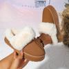 Fashion Winter Women Slippers Fashion Women Fluffy Slippers Autumn and Winter Indoor Thick Sole Shoes Anti-Slip Warm Unisex Slides Women