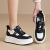 Fashion 7CM Flat Platform Women Shoes 2025 Spring/autumn Fashion Korean Style White Skateboarding Sneakers Leisure Shoes Woman