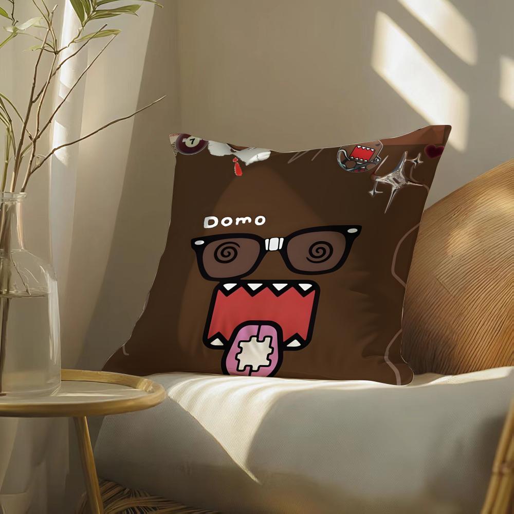 Cute Cartoon D-Domo Kun Pillow Case Pattern Printed Pillowcase For Living Room Sofa Cushion Cover & Bedroom Decor