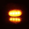 4Pcs High Brightness Car Grille LED Lights Yellow Daytime Running Warning Lamps for Off-Road Truck Safety Driving