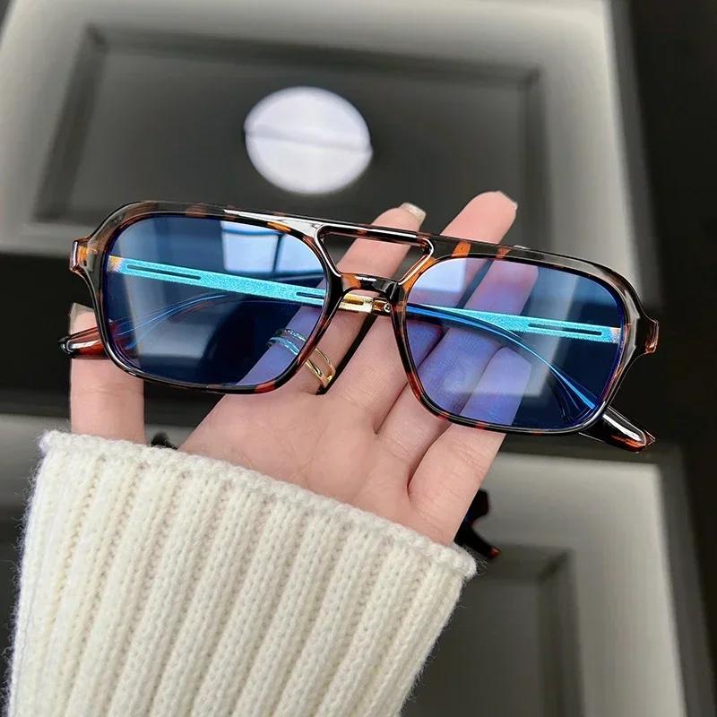 Retro Square Fashion Sunglasses Women Men Vintage Style Casual Trendy Small Female Male