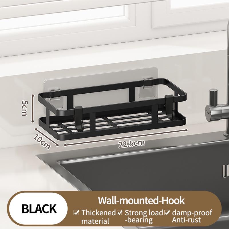 No-Drill Sponge & Brush Holder Rack for Kitchen Sink