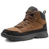 DECATHLON SH100 Comfortable & Stylish Waterproof & Warm Mid-Top Trekking Shoes Men's Brown