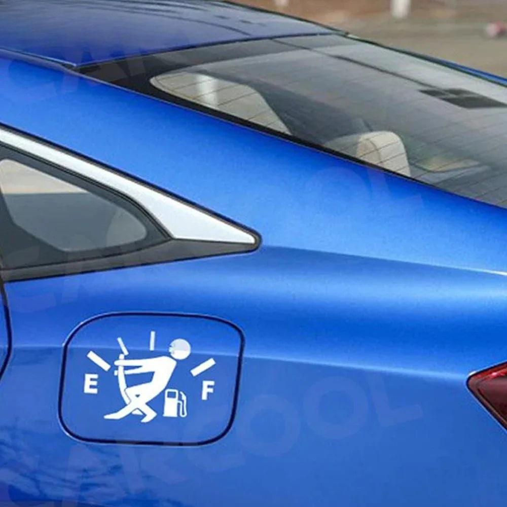 Autoaufkleber Ziehen Kraftstofftank Zeiger Reflektierendes Vinyl Lustiger Aufkleber Hoher Gas Aufkleber Kraftstoffanzeige Leer Aufkleber Aufkleber Auto Exterieur