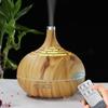 400ml Wood Grain Ultrasonic Aroma Diffuser with Remote Control - Essential Oil Humidifier for Home and Room Air Conditioning
