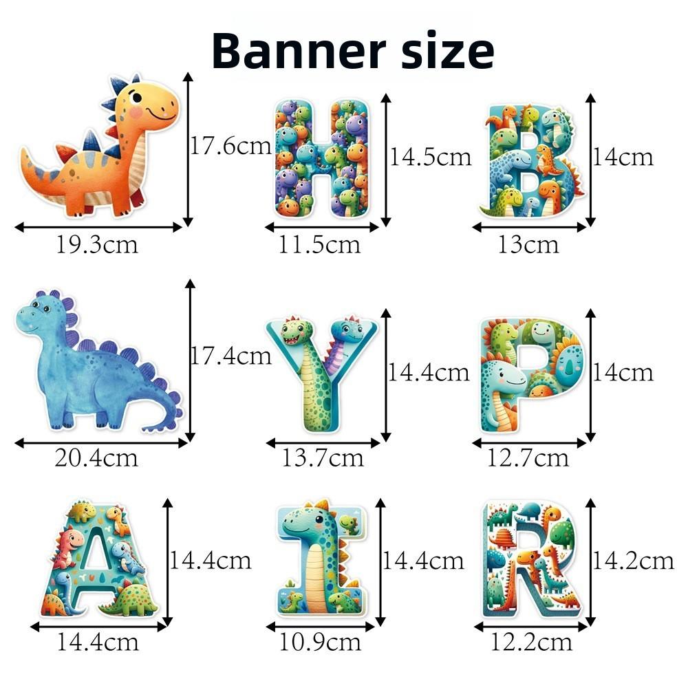 Dinosaurier-Thema Geburtstagsparty Dekorationen Set Mit Banner Und Spiral-Hängern Für Kinderfeier