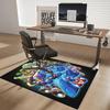 1pc Mega Man Anime Cartoon Design Office Chair Mat Non-Slip Carpet for Home Decor, Living Room, Bedroom, Game Room - Perfect Gift for Fans.Y013