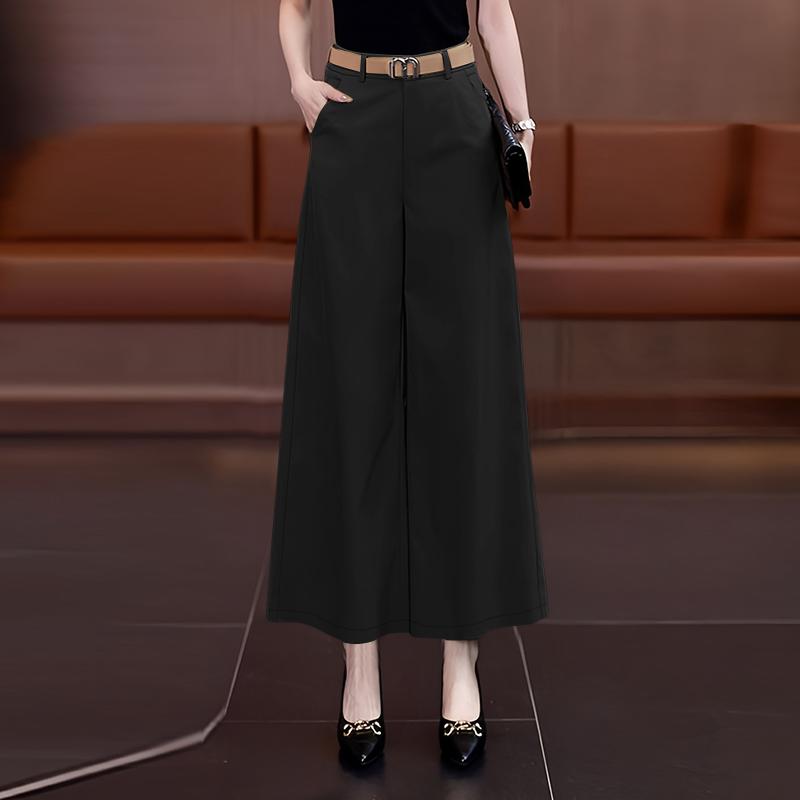 ZANZEA Women Casual Elastic Waist Loose Wide Leg Pants