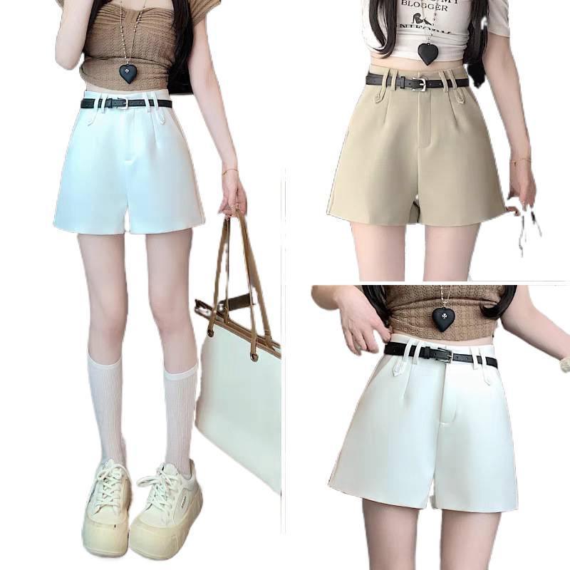2026 Summer Women's Casual High-Waist A-Line Wide Leg Shorts