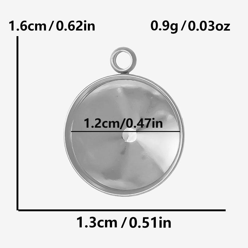 

Round Water Droplets Heart Blank Settings Butterfly Sun Oval Stainless Steel Charm Pendants For Jewelry Making Bulk DIY Drip Oil