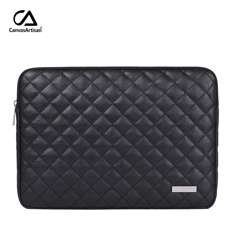 17-inch Faux Leather Laptop Sleeve and Computer Bag