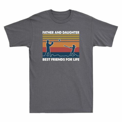 Softball Father And Daughter Best Friends For Life Men T-shirt Short Sleeve Tee L