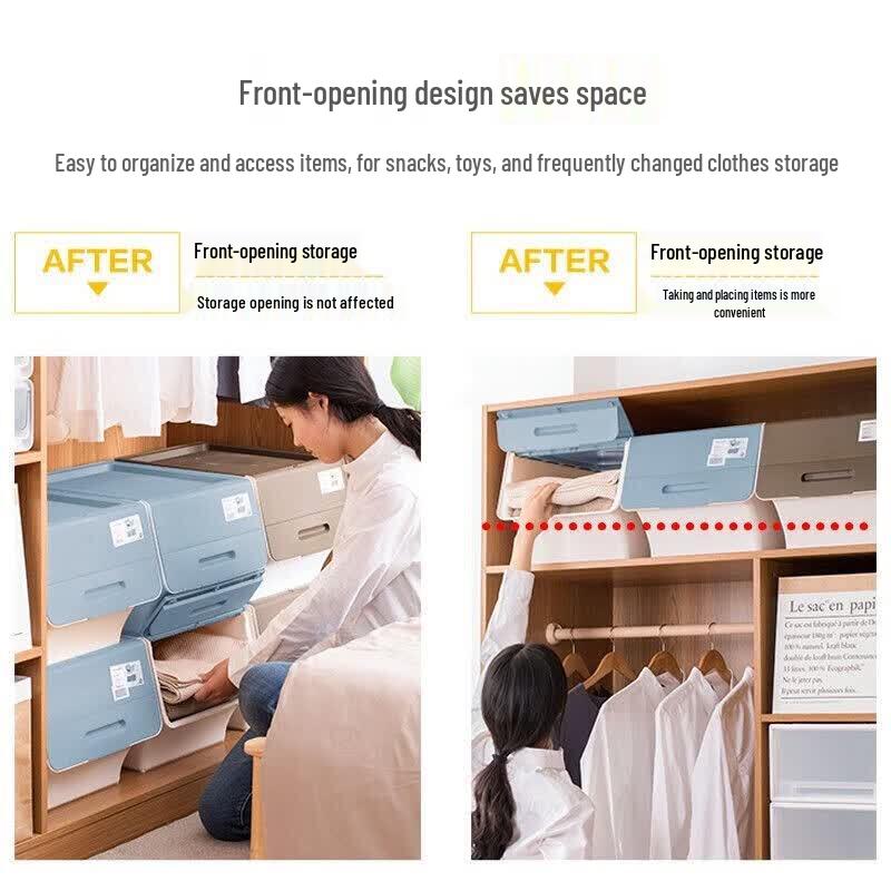 CHAHUA Slanted Flip-Lid Storage Box