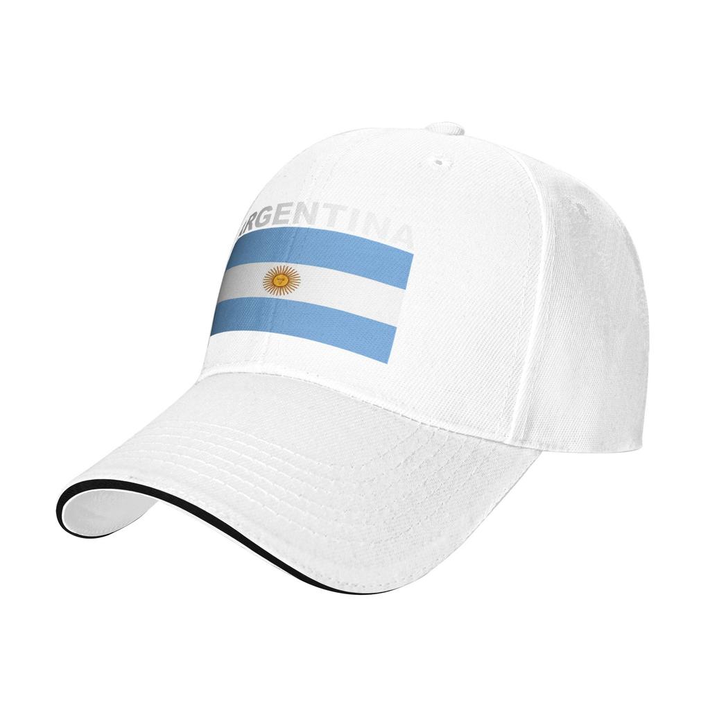 Flaga Argentyny Casualowa Czapka Baseballowa Tenisowa Skate Truckerka Letnia Regulowana Unisex Młodzieżowa DIY Nadruk Czapki Baseballowe