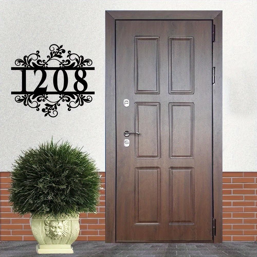 Personalized Boho Metal Address Sign, House Number Wall Art, Porch Decor, Custom Sculpture