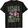 Funny Retro Vintage Life Is a Garden Digit Live It Up Unisex T-Shirt