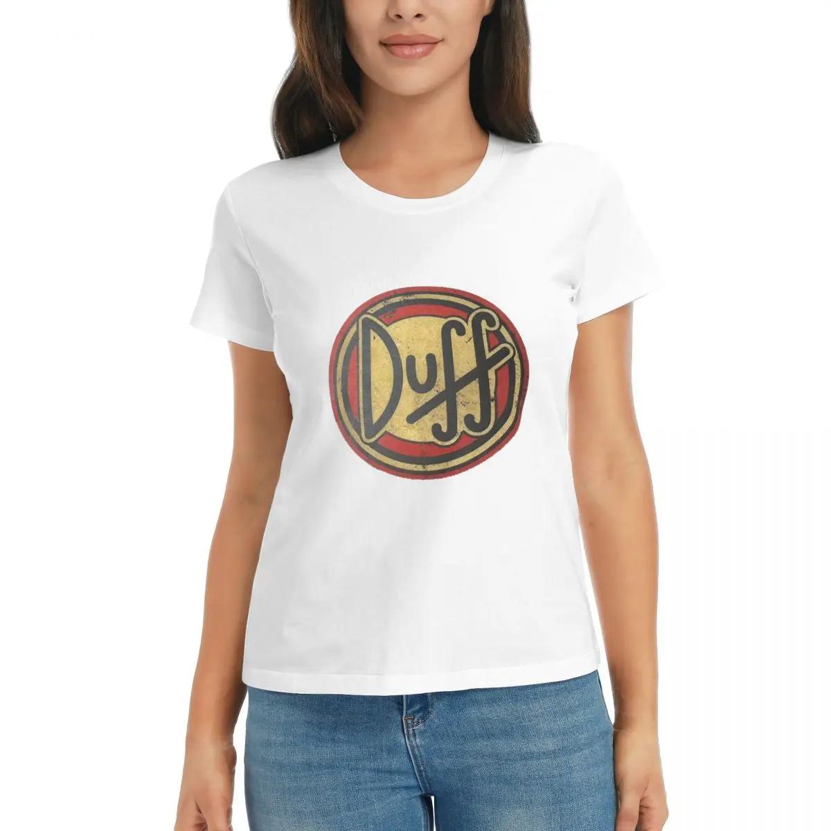 

Women TShirt Duff Beer Summer Short Sleeve Tees Round Neck Cotton T Shirts Clothes Tops Streetwear S