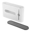 Grocery Bag Dispenser Visible Window Design Large Capacity Dustproof Lid Plastic Bag   for Kitchen Bedroom