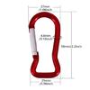 5Pcs Fish Shape Spring Snap Clip Aluminum Alloy Carabiner Key Rings Clip Outdoor Camping Keyring Hook Easy to Use