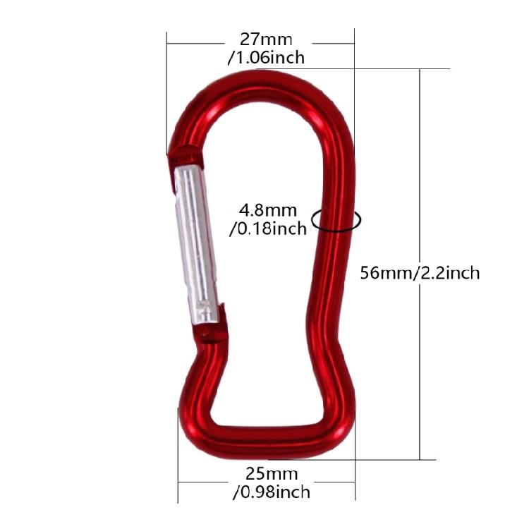 5Pcs Fish Shape Spring Snap Clip Aluminum Alloy Carabiner Key Rings Clip Outdoor Camping Keyring Hook Easy to Use